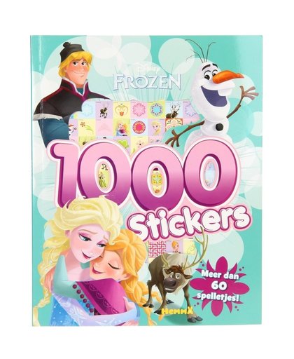 Disney Frozen spelletjes- en stickerboek met 1000 stickers