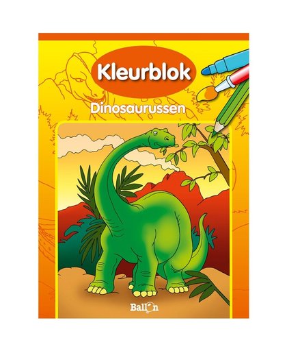 Kleurblok Dinosaurussen