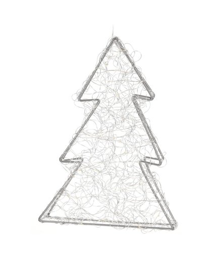 Metalen Kerstboom 30 LED - Warm Wit