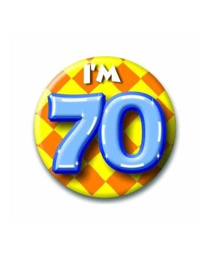 Verjaardags button i am 70