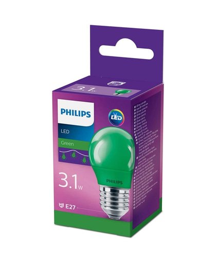 Philips 929001394201 3.1W E27 C Groen LED-lamp