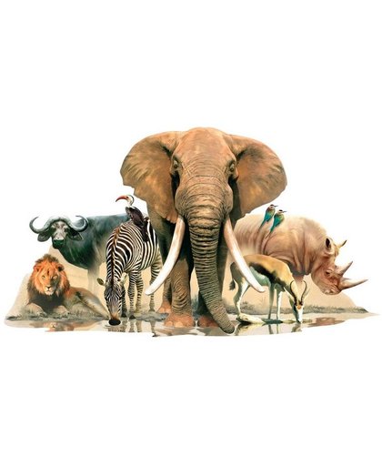 dieren van Afrika muursticker