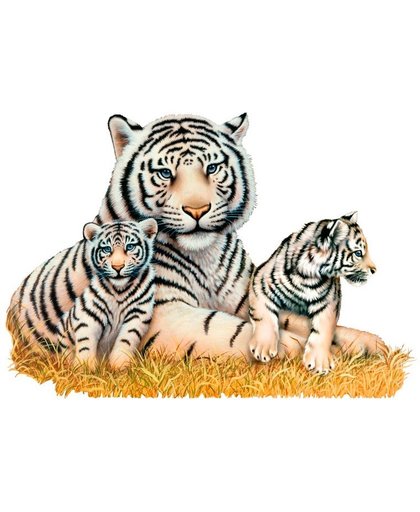 witte tijgers muursticker