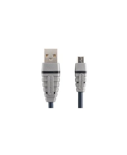 - USB-kabel - USB (M) naar micro-USB type B (M) - USB 2.0 - 1 m - gevormd