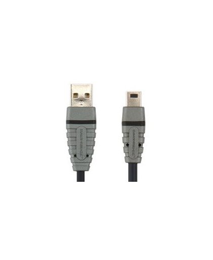 - USB-kabel - USB (M) naar mini USB type B (M) - USB 2.0 - 2 m - gevormd