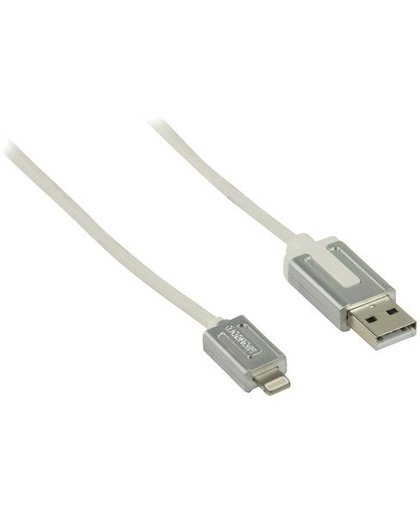 Bandridge - Lightning-kabel - USB (M) naar Lightning (M) - 1 m - wit - voor Apple iPad/iPhone/iPod (Lightning)