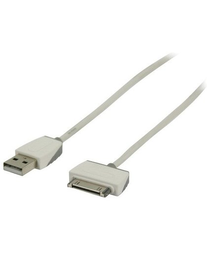 - Oplaad- / datakabel - USB (M) naar Apple Dock (M) - 2 m - wit - voor Apple iPad/iPhone/iPod (Apple Dock)