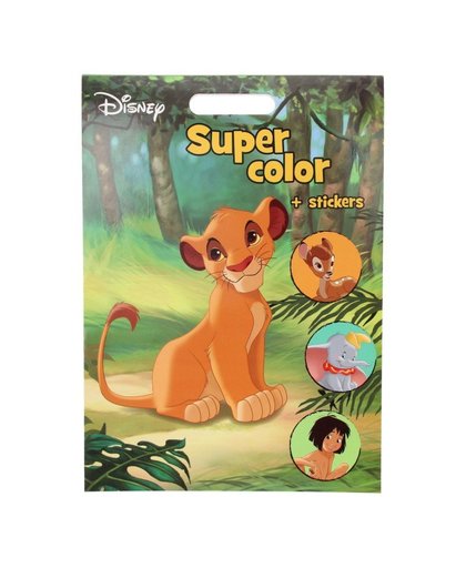 Disney Super Color kleurboek met stickers