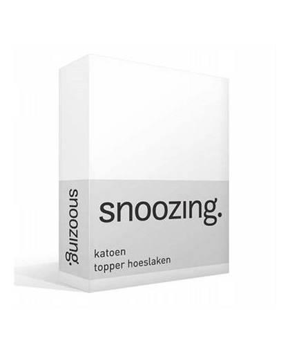 Snoozing katoen topper hoeslaken - 1-persoons (90x210 cm)