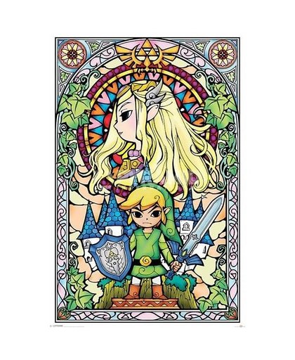 The Legend of Zelda: Stained Glass Look Poster