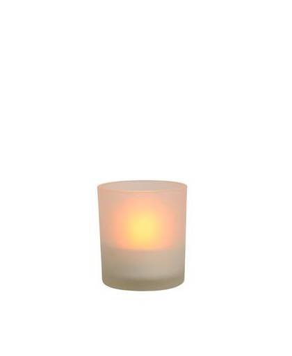 Lucide led candle - led kaars - ø 7,5 cm - led - 1x1w 1600k - albast