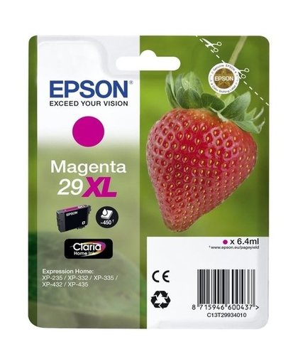 Epson Singlepack Magenta 29XL Claria Home Ink inktcartridge