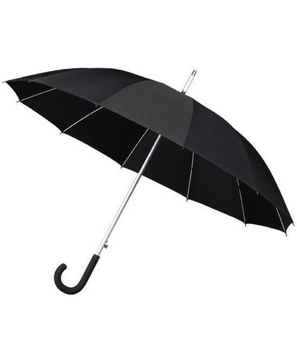 , Automaat Paraplu met Haak (Zwart)