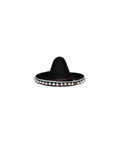 Zwarte sombrero 60 cm voor volwassenen