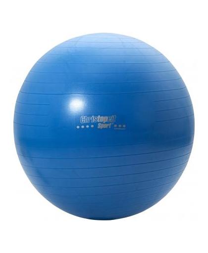 Christopeit fitnessbal - 75 cm - blauw