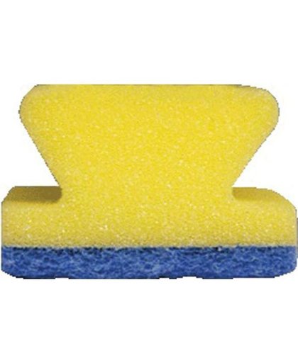 sanitairspons blauw/geel