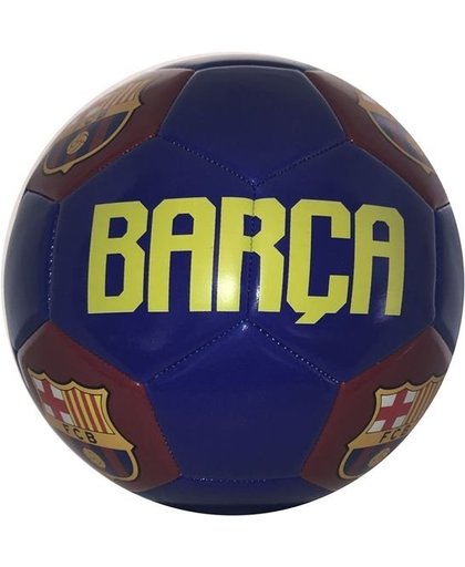 Bal barcelona leer groot blauw logo`s