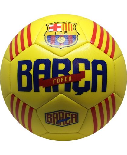 Barcelona voetbal leer groot - geel Catalunya
