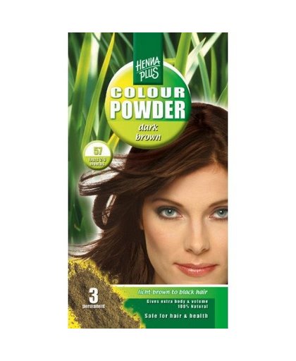 Colour Powder 57 dark brown haarkleuring, 100 g