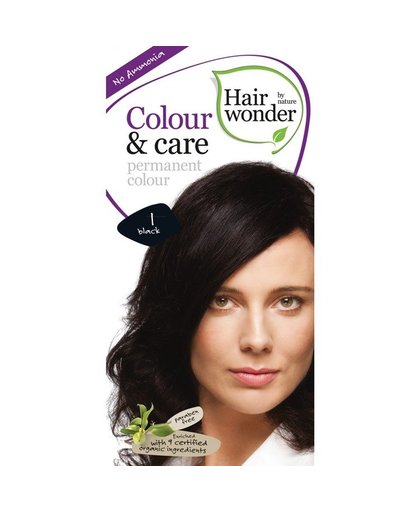 Colour & Care 1 black haarkleuring, 100 ml