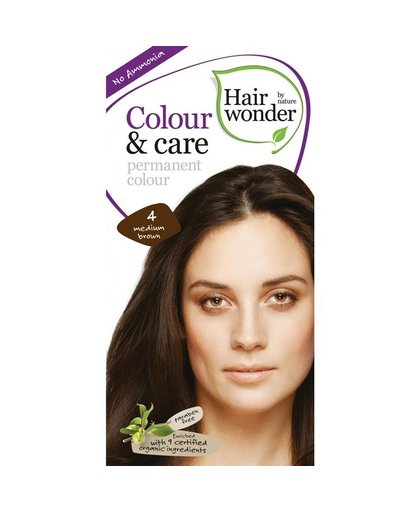 Color & Care 4 medium brown haarkleuring, 100 ml
