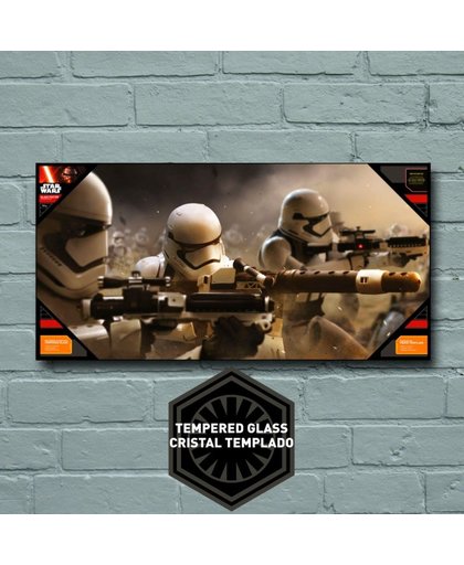 Star Wars The Force Awakens: Stormtroopers Battle Glass Poster 50X25 cm