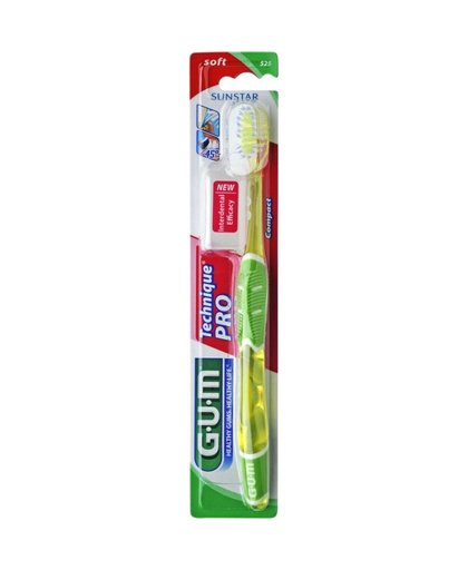 GUM Technique PRO compact (soft) tandenborstel, 1 stuk