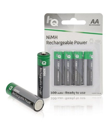 HQ - Batterij 4 x AA-type NiMH (oplaadbaar) 1300 mAh