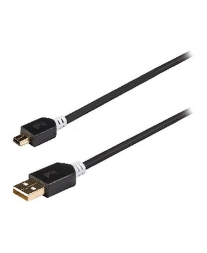 König - USB-kabel - mini USB type B (M) naar USB (M) - USB 2.0 - 3 m