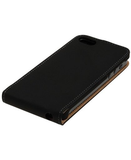 König - Flip cover voor mobiele telefoon - zwart - voor Apple iPhone 6 Plus
