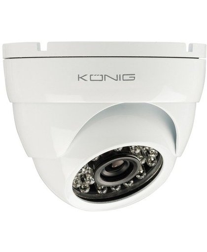 König SAS-CAM1210 - Surveillance camera - kap - outdoor - stofbestendig / waterbestendig - kleur (Dag en nacht) - vastgesteld brandpunt - 700 TVL - c