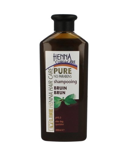 Henna Cure & Care shampoo bruin, 400 ml