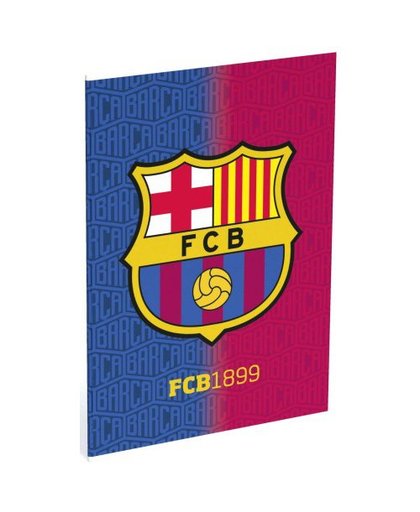 FC Barcelona A4 schrift FCB1899 gelijnd