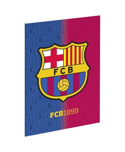 FC Barcelona A4 schrift FCB1899 geruit