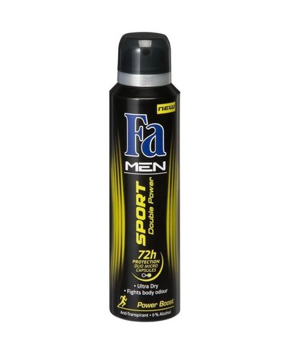 Men Sport Double Power Power Boost deospray, 150 ml