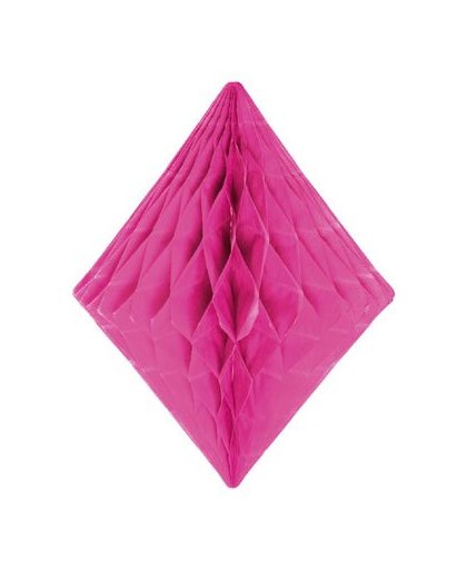 Honeycomb diamant - 30 cm - donker roze