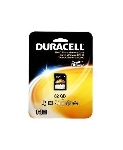 Duracell DU-SD-32GB-C flashgeheugen SDHC Klasse 4