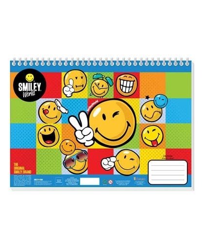 Smiley Schetsboek met Stencils & Stickers