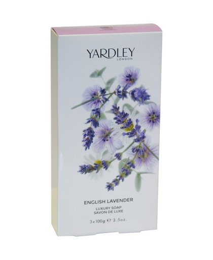 English Lavender luxury soap, 3x 100 g