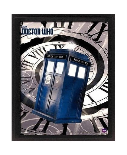 Doctor Who: Tardis Time Spiral 3D Framed Poster