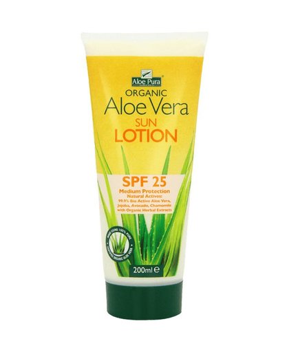 Organic Aloe Vera sunlotion SPF 25, 200 ml