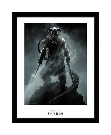 Skyrim: Dragon born 30 x 40 cm Framed Print