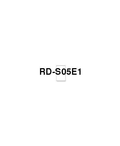 RD-S07E5 - Papier - niet-klevend - zwart op wit - Rol (5,8 cm x 86 m) 1 rol(len) doorlopende etiketten - voor TD-2020, TD-2120N, TD-4000, TD-4100N