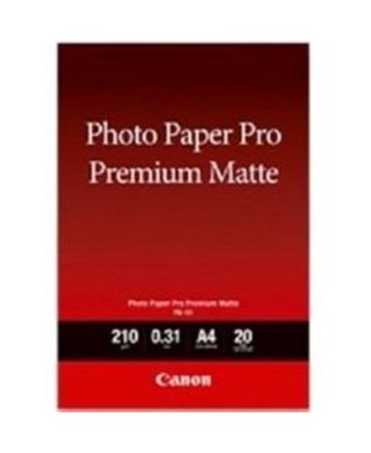 Pro Premium PM-101 - Glad mat - 310 micron - A3 (297 x 420 mm) - 210 g/m² - 20 vel(len) fotopapier - voor PIXMA PRO-1, PRO-10, PRO-100