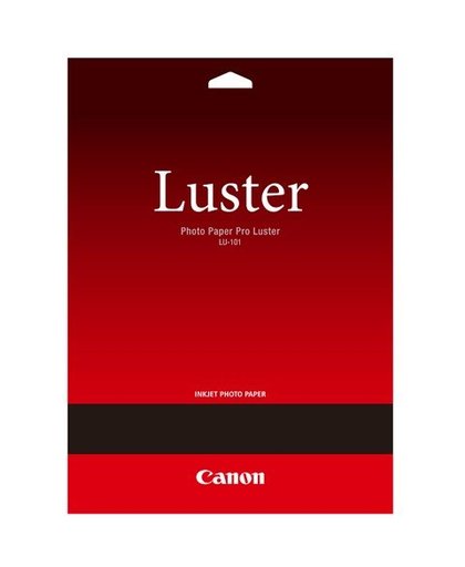 Canon LU-101 Pro Luster, A4, 20 shts pak fotopapier Wit Satijn