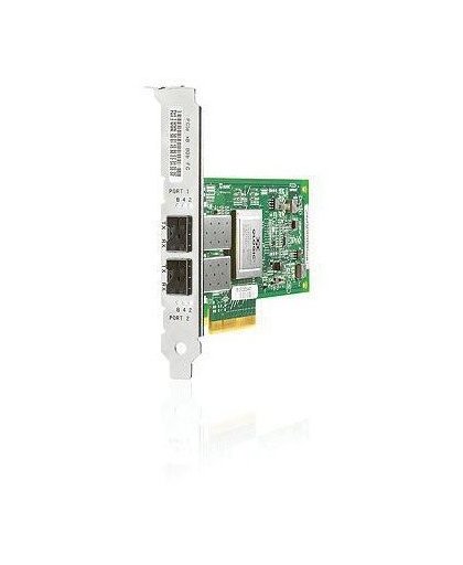 HPE StorageWorks 82Q - Host-bus-adapter - PCIe x8 laag profiel - 8Gb Fibre Channel x 2 - voor Modular Smart Array 1040; ProLiant DL360p Gen8, DL380 G6