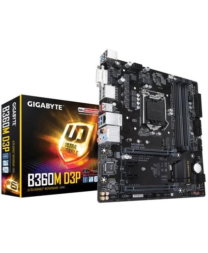 Gigabyte B360M D3P moederbord LGA 1151 (Socket H4) Intel B360 Express micro ATX
