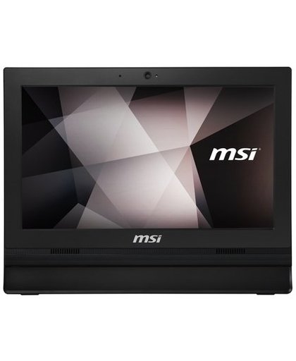MSI Pro 16T 7M-023XEU 39,6 cm (15.6") 1366 x 768 Pixels Touchscreen 1,8 GHz Intel® Celeron® 3865U Zwart Alles-in-één-pc