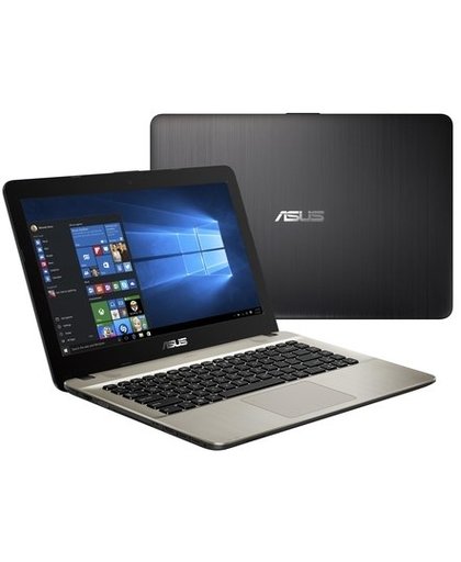 ASUS A441UA-GA235T Zwart, Chocolade Notebook 35,6 cm (14") 1366 x 768 Pixels 2,40 GHz Zevende generatie Intel® Core™ i3 i3-7100U