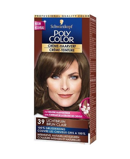 Poly Color crème-haarverf 39 lichtbruin, 90 ml